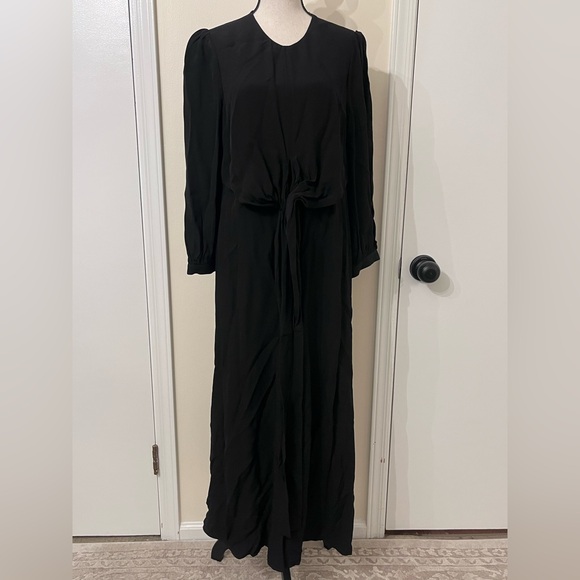 Zimmerman Black Midi tie dress - Picture 4 of 7